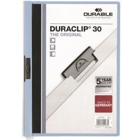 Durable Duraclip 30 klämmapp, blå