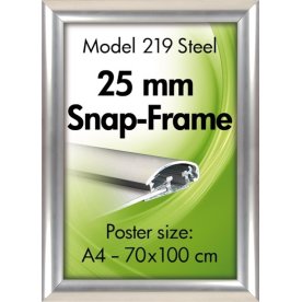 Aluminium snäppram, A4, Grå
