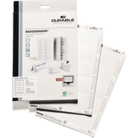 Durable Indstik til navneskilt 54x90 mm, 200 stk