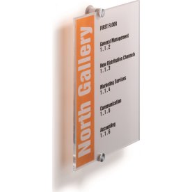 Durable Crystal Sign väggskylt 210 x 297 mm (A4)