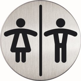 Durable pictogram "Unisex toilet"