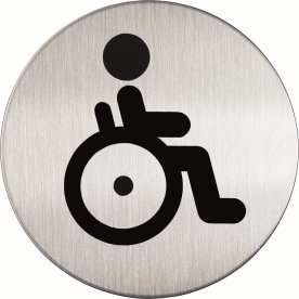Durable pictogram "Handicap toilet"