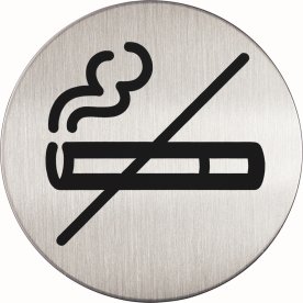 Durable Skilt Rundt Rygning forbudt