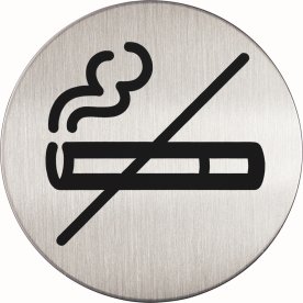 Durable Skylt, rund, rökning förbjuden