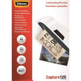 Lamineringsfickor Fellowes Capture A4 125 micron