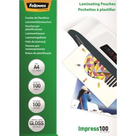 Lamineringsfickor Fellowes Impress A4 100 mikron