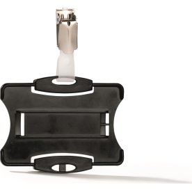 Korthållare Durable Öppen fram + clips Svart 25 st