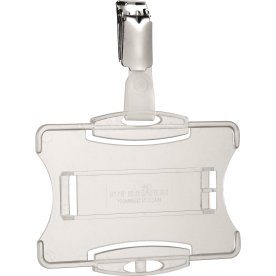 Korthållare Durable Öppen fram Clips Transp. 25 st