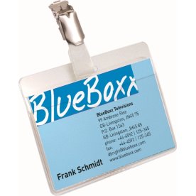 Durable namnskylt med clips 60 x 90 mm, 25 st
