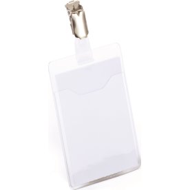 Durable namnskylt med clips 90 x 60 mm, 25 st