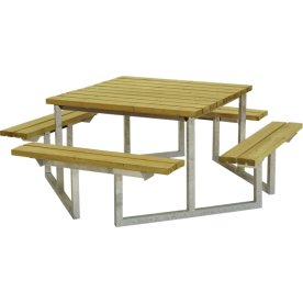 Plus Twist bord/bænkesæt, Natur, 204 cm