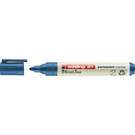 Edding 21 ecoline permanent märkpenna, blå