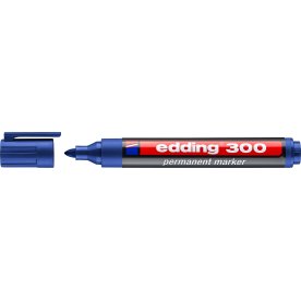 Edding 300 permanent märkpenna, blå