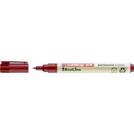 Märkespenna Edding 25 Ecoline permanent röd