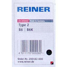 Stämpeldyna Reiner B6K 6 siffror Svart
