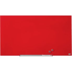 Whiteboard Nobo Diamond Glas Röd 55,9x99,3 cm