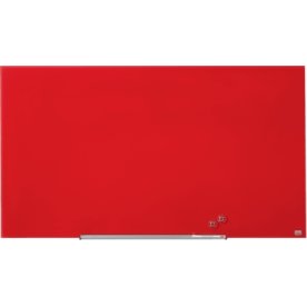 Whiteboard Nobo Diamond Glas Röd 71,1x126 cm