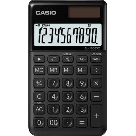 Casio SL-1000TW bordsräknare, svart
