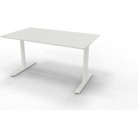 InLine hæve/sænkebord 140x80 hvid/hvid
