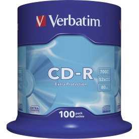 CD-R Verbatim 700 MB/80 min Spindel 100 st