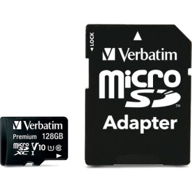 Verbatim 128GB microSDXC class 10 m/adapter