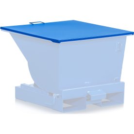 Platt lock för 150 liters tippcontainer, blå