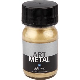 Art Metal Specialmaling, 30 ml, lys guld