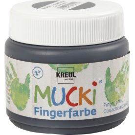 Mucki Fingermaling, 150 ml, sort