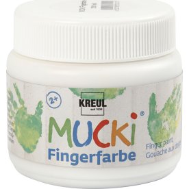 Mucki Fingermaling, 150 ml, hvid
