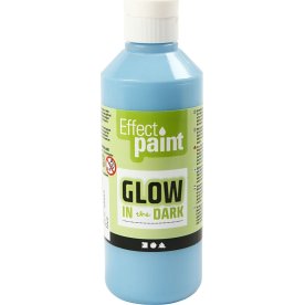 Självlysande färg Effekt Paint 250 ml ljusblå