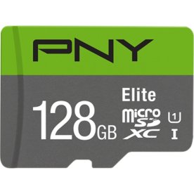 PNY MicroSDXC Elite 128GB Class 10 m/adapter