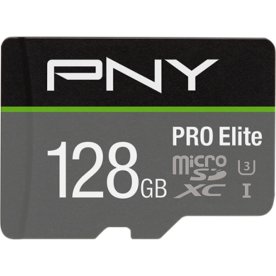 PNY MicroSDXC 4K Pro Elite 128GB Class10 m/adapter