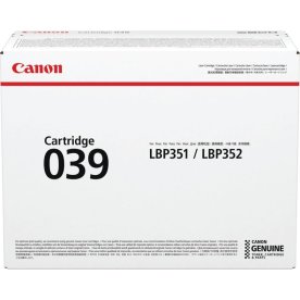 Canon CRG 039 lasertoner, sort, 11.000s