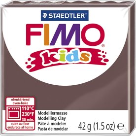 Fimo Kids Ler, 42 g, brun