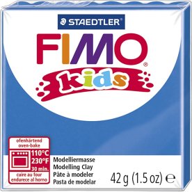 Fimo Kids Ler, 42 g, blå