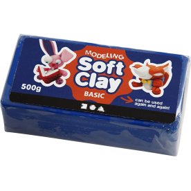 Modellera Soft Clay 500g blå