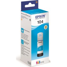 Epson T104 EcoTank blækpatron, cyan