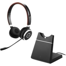 Jabra Evolve 65 MS Stereo headset med opladerstand