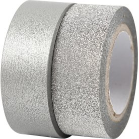 Vivi Gade Designtape 15 mm, 2 rl, sølv