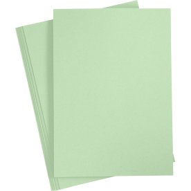 Happy Moments Karton, A4, 220g, 10 ark, lysgrøn