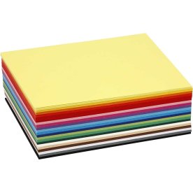 Kartong Colortime A6 180 g 300 ark Blandade färger
