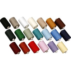 Sytråd Polyester 20x 915 m Blandade färger