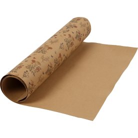 Läderpapper med blommor 350g/m² 49,5x100 cm