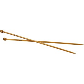 Sticknålar nr 6, L 35 cm, bambu