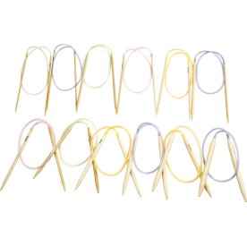 Rundstickor 3-10 L 60-80 cm, bambu, 12 st