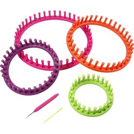 Stickringar Plast Blandade färger Rund