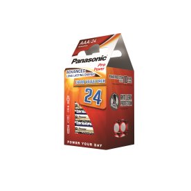 Panasonic strl. AAA Pro Power Gold batteri, 24 st