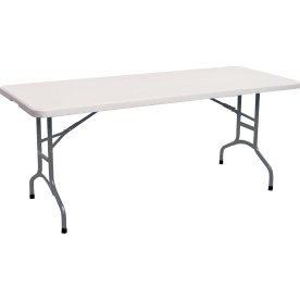 Park fällbara bord L150xB76xH74 cm, vitt/grått