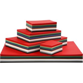 Julkartong Colortime A2-A6 180 g 1800 ark Blandade