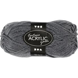 Akrylgarn Fantasia 50g grått